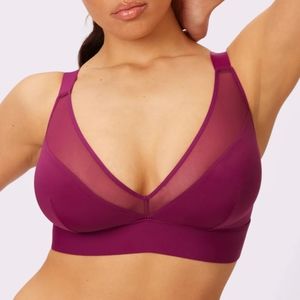 Parade Mesh Plunge Bralette M